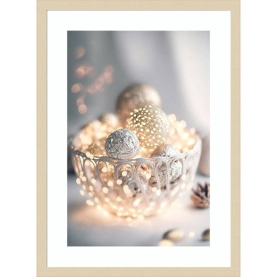 Amanti Art 19"x25" Gray Bowl Still life by Treechild Wood Framed Wall Art Print