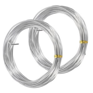 Unique Bargains Aluminum Flexible Anti-rust Bonsai Training Wire 2 Rolls - 1 of 3