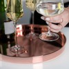 Viski Tray, Round Gold Serving Tray, Stainless - 2 of 4