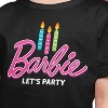 Girls' - Barbie - Let's Party Short Sleeve Graphic T-Shirt - 2 of 4