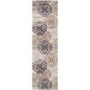 Elegant Floral Medallion Indoor Area Rug or Runner - Blue Nile Mills - 1 of 4