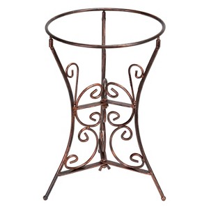 Sunnydaze Indoor/Outdoor Decorative Steel Scroll Gazing Ball Stand for 10" or 12" Outdoor Garden Gazing Globes - 11" H - 1 of 4