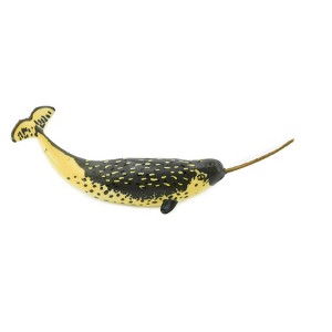 Narwhal, Narwhale, Unicorns of the Sea, Hand Painted, Rubber Animal, Realistic Toy Figure, Model, Replica, Kids, Gift,    4 Inches.    CH419 BB108 - 1 of 4