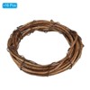 Unique Bargains Metal Door Window Decorations Hoop Round Rattan Wreaths 16 Pcs - 3 of 4