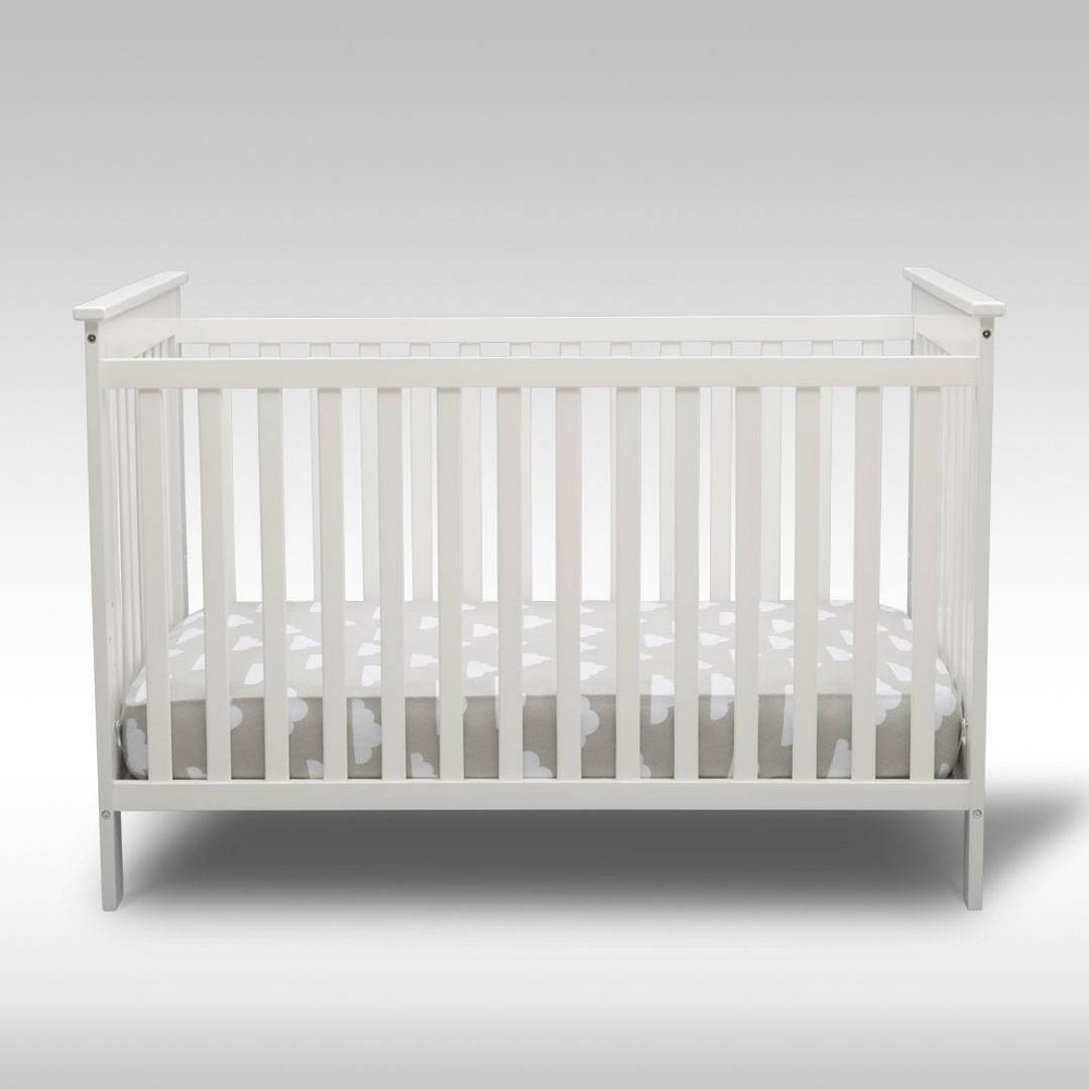 Photos - Kids Furniture Delta Children Adley 3-in-1 Convertible Crib - Bianca White