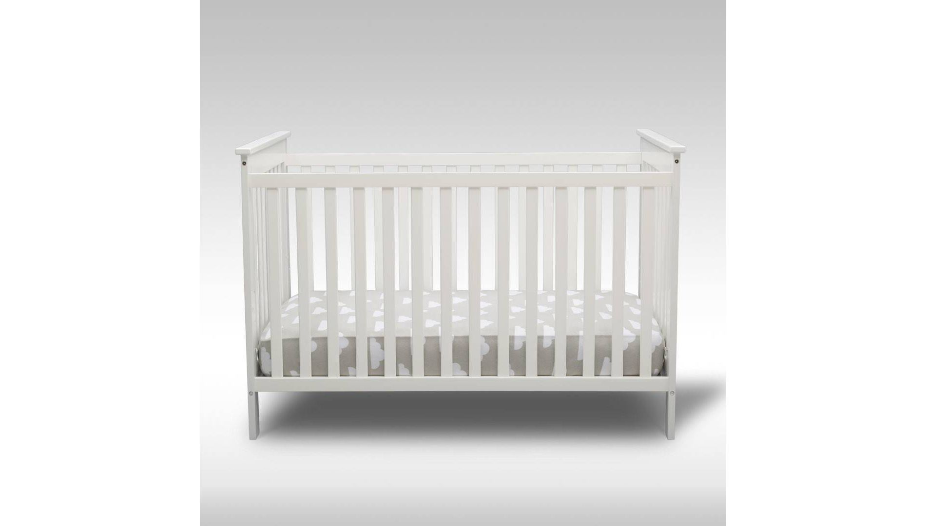 Delta Children Adley 3-in-1 Convertible Crib - Bianca White