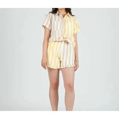 Women's Sunshine Stripe Shorts - LUCCA