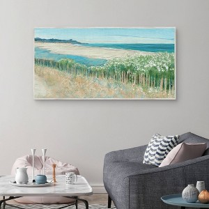 Masterpiece Art Gallery 24"x48" Shoreline Wildflowers Wall Art - 1 of 4