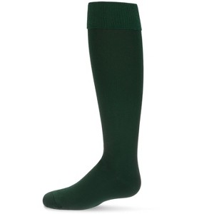 Memoi Girls' Cuffed Opaque Knee High Socks - 1 of 3