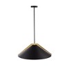 Artcraft Lighting Baltic 3 - Light Pendant in  Black/Brushed Brass - 4 of 4