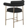 Meridian Furniture,Blake Black Boucle Fabric Counter Stool, Set of 2 - 3 of 4