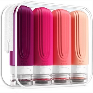 6oz Toiletry Bag Large Travel Bottles for Toiletries, BPA Free Leak Proof Tubs Refillable Liquid Traveler Accessories - 1 of 4