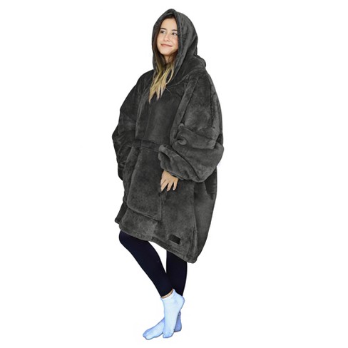 Winter Oversized Hoodies Women Giant Hoody Flannel Fleece Wearable Blanket