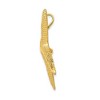 Black Bow Jewelry 14k Yellow Gold LG D/C Pencil Starfish Slide Pendant, 32mm (1 1/4 In.) - 2 of 4