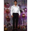 Lars Amadeus Men's Long Sleeves Button Down Prom Party Satin Dress Shirts - 2 of 4