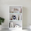 Fontoi Kid Bookshelf, Modern Adjustable Bookcase, 3-Tier Bookshelf for Home Office Living Room Bed Room, White, 11.6"*24.4"*44.1" - 4 of 4