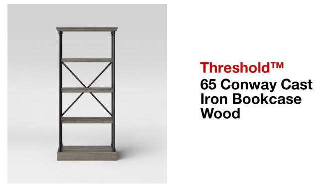 65" Conway Cast Iron Bookshelf - Threshold™, 2 of 9, play video