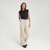 Women's Pull-On Linen Like Straight Leg Pants - A New Day™ - 3 of 4
