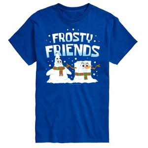 Men's - SpongeBob SquarePants - Frosty Friends Patrick and Spongebob Short Sleeve Graphic T-Shirt - 1 of 4