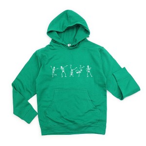 Simply Sage Market Women's Graphic Hoodie Dancing Skeleton - 1 of 2