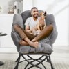 RISOKEYS Accent Chair with Ottoman-Lounge Accent Chair,Easy Assembly & Space-Saving Footrest,Comfy Reading Chair for Living Room & Bedroom - 2 of 4