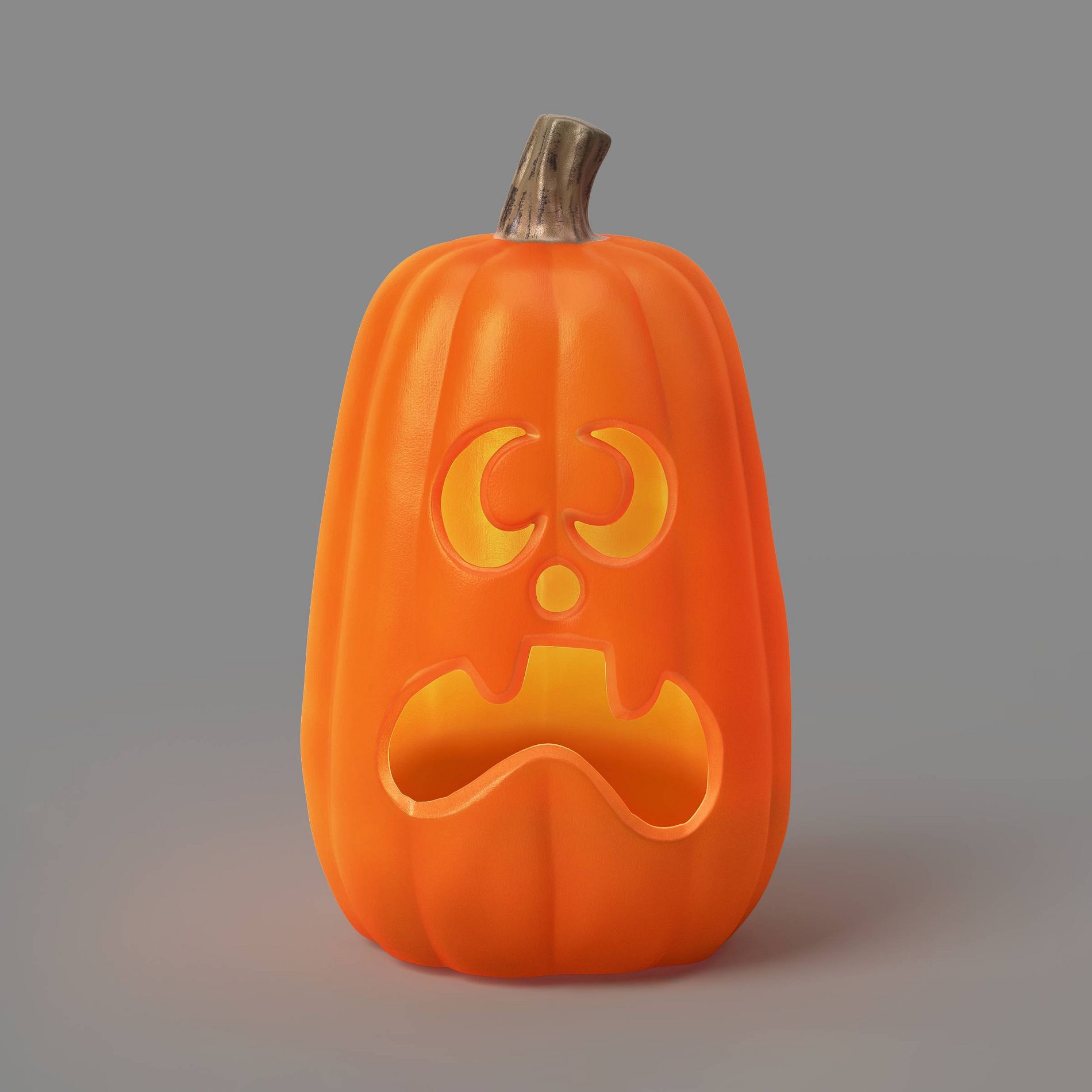 16" Light Pumpkin with 2 Teeth and Timer Decorative Prop - Hyde and EEK! Boutique™: Halloween