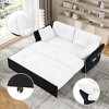 ORRD 3-in-1 Convertible Sofa Bed with Storage, Queen Size, White - 3 of 4