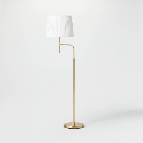 Floor lamp deals pleated shade