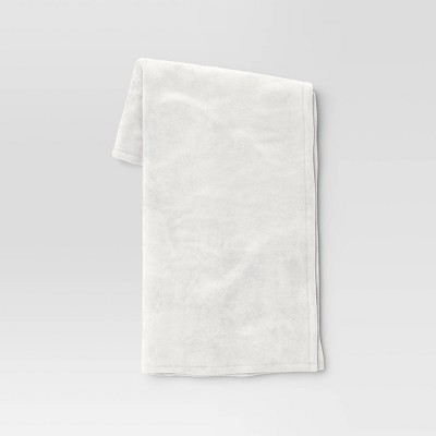 Solid Plush Throw Blanket White - Room Essentials™