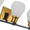 Artcraft Lighting Nelson 3 - Light Vanity in  Brass/Black - 2 of 4