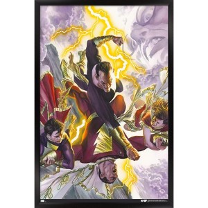 Trends International DC Comics Justice League - Black Adam and Shazam Framed Wall Poster Prints - 1 of 4