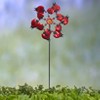 The Lakeside Collection Windspinner Stakes Garden Metallic Butterfly Ladybug And Hummingbird - Ladybug - 4 of 4