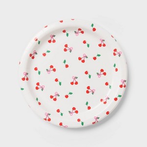20ct Ditsy Cherry Dinner Paper Plates - Spritz™ : Target