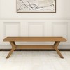 Plank+Beam Solid Wood Verso Dining Bench, 60" Entryway Bench, Minimalist Room Bench - 2 of 4