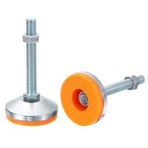 Unique Bargains Carbon Steel Non-Skid Adjustable Furniture Table Feet Leveling Feet 2 Pcs - 1 of 4