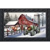 Briarwood Lane Winter Doormat 30x18 Indoor Outdoor Snowy Christmas on the Farm For Christmas Doormat - 2 of 3