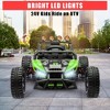 Kids Ride On UTV, Toddler Electric Ride On Car, 24V Battery Powered Off-Road UTV Car Toy w/Remote Control, Spring Suspension, LED Lights - 4 of 4