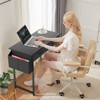 CAVINAS Home Office Desk Modern Writing Desk with 2 Storage Drawers, Side Storage Pocket and Hook for Study - 2 of 4