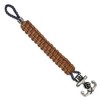 Chisel Stainless Steel Antiqued and Anchor with Flower and Skulls Brown Leather 8.5" Bracelet - 4 of 4