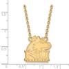 Black Bow Jewelry 10k Yellow Gold Northern Illinois Huskies NCAA Necklace 18 Inch - 2 of 4