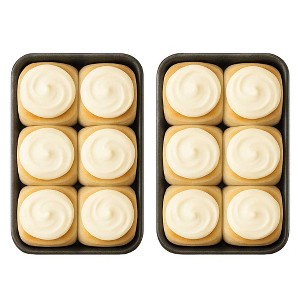 Stacy Lynn's Baking Company Frosted Precooked Cinnamon Rolls - 12 Pack - 1 of 4