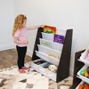 Kids' Bookshelf 4 Tier Book Storage and Fabric Bin Organizer - Humble Crew - 4 of 4