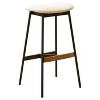 CAVINAS Modern Upholstered Counter Stool with Cushion Covers, Bar or Counter Height, Set of 2 - 4 of 4