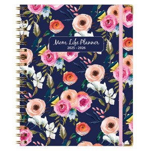 Global Printed Products AY 2025-2026 Mom Planner - 8"x10" (Small Navy Floral) - 1 of 4