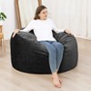 Big Huge Giant Bean Bag Chair for Adults, Memory Foam Bean Bag Chair with Machine Washable Plush Velvet Cover, Stuffed Sofa Chair, 4FT - 4 of 4