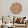 Brewster 20" Izzy Natural Wood Wall Art: Textured Geometric Carved Decor, Hardwood Frame, Dry Dust Care - 2 of 4