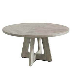 7-Inch Round Farmhouse Dining Table for 4-6 – Wooden Top and Legs, Perfect for Home Dining Room or Living Room - 1 of 4