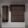 3-in-1 Faux Leather Convertible Sleeper Sofa with Nailhead Trim & Rolled Arm, Chesterfield Sofas, King Pull Out Sofa-Bed, Multi-Functional SofaBed - 2 of 4