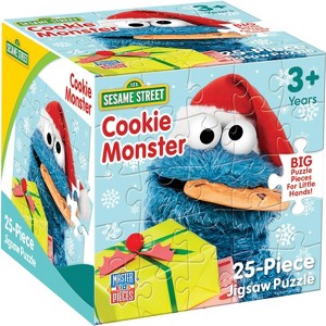 MasterPieces Sesame Street 25 Piece Christmas Cookie Monster Jigsaw Puzzle for Kids - 1 of 4