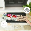 Evergreen Divided Floral Sassafras Indoor Outdoor Switch Doormat 1'10"x10" Multicolored - 3 of 4